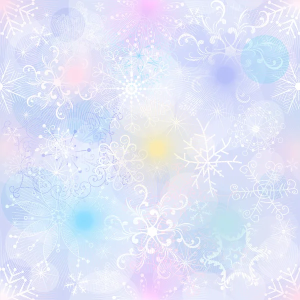 Delicado patrón de Navidad pastel — Vector de stock