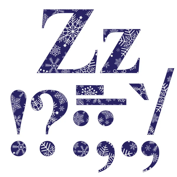 Hoofdletters en kleine letters Z en tekenen — Stockvector