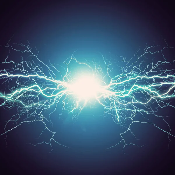 Bright thunderbolt in sky — Stock Photo, Image