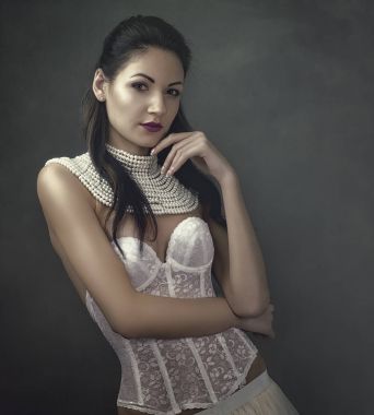 Kadın portre Retro tarz