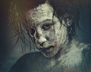 Cadılar Bayramı karnaval kadın portre