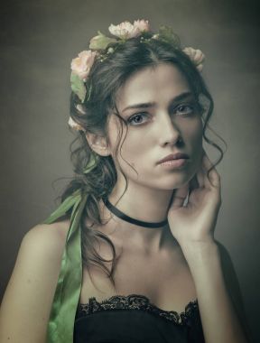 Kadın portre Retro tarz