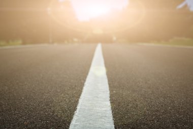  gün batımı manzaralı yol