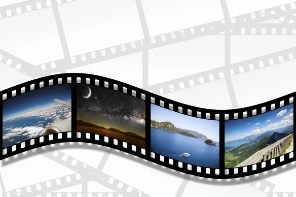 Filmstrip sugli sfondi bianchi — Foto Stock