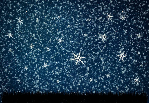 배경 밤 하늘 별과 달 — 스톡 사진