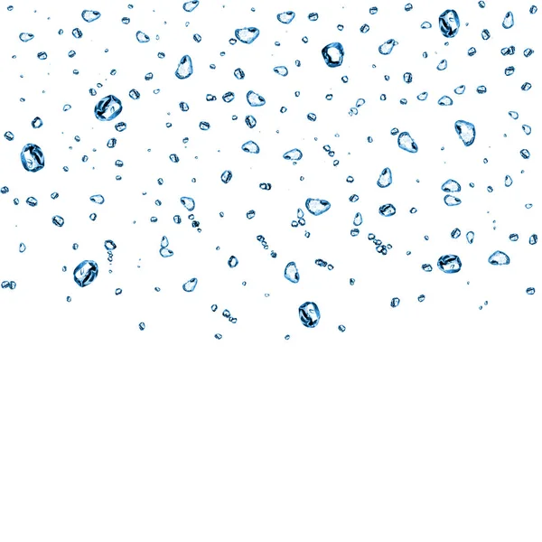 Air bubbles water over black background — Stock Photo, Image