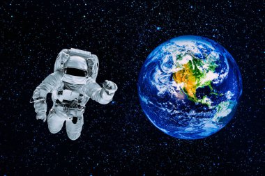 Tüm dünya karantinaya alındı, dünya bir Coronavirüs maskesi takıyor ve hava kirliliği pm2.5 konsepti. Bu görüntünün COVID-19 elementleri NASA tarafından desteklenmektedir