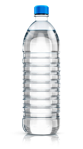 Plastic drink water bottle