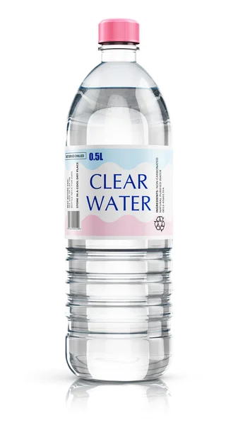 Botella de agua de plástico — Foto de Stock