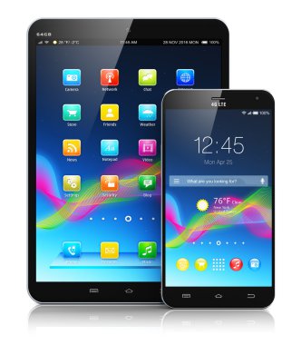 tablet bilgisayar ve akıllı telefon