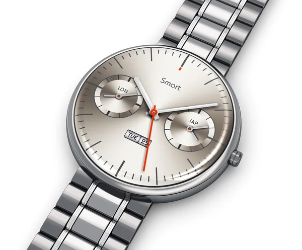 Edelstahl Luxus Smartwatch — Stockfoto