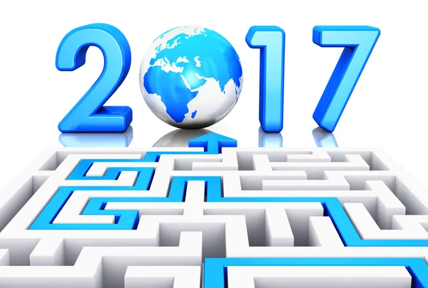 Έννοια του νέου έτους 2017 — Φωτογραφία Αρχείου