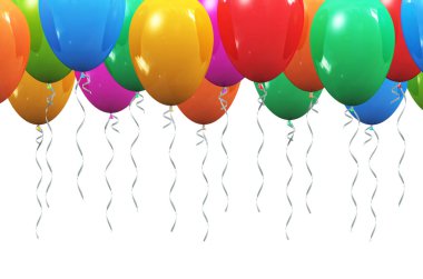 Arka plan renk şişme hava balonları ile