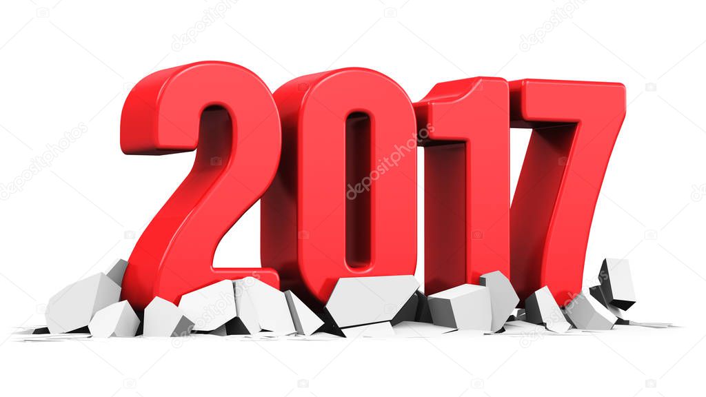 New Year 2017 holiday concept