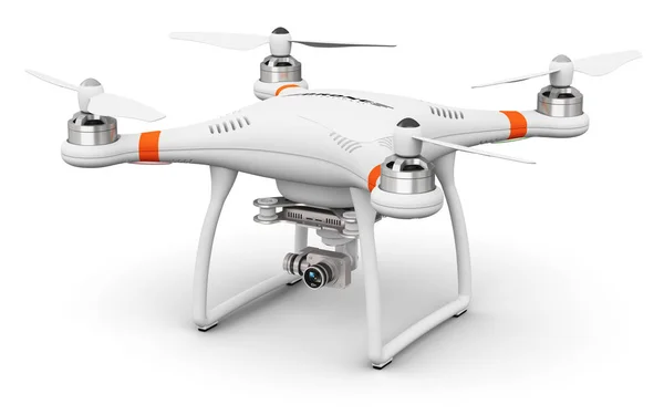 Drone quadricottero con videocamera 4K e fotocamera fotografica — Foto Stock