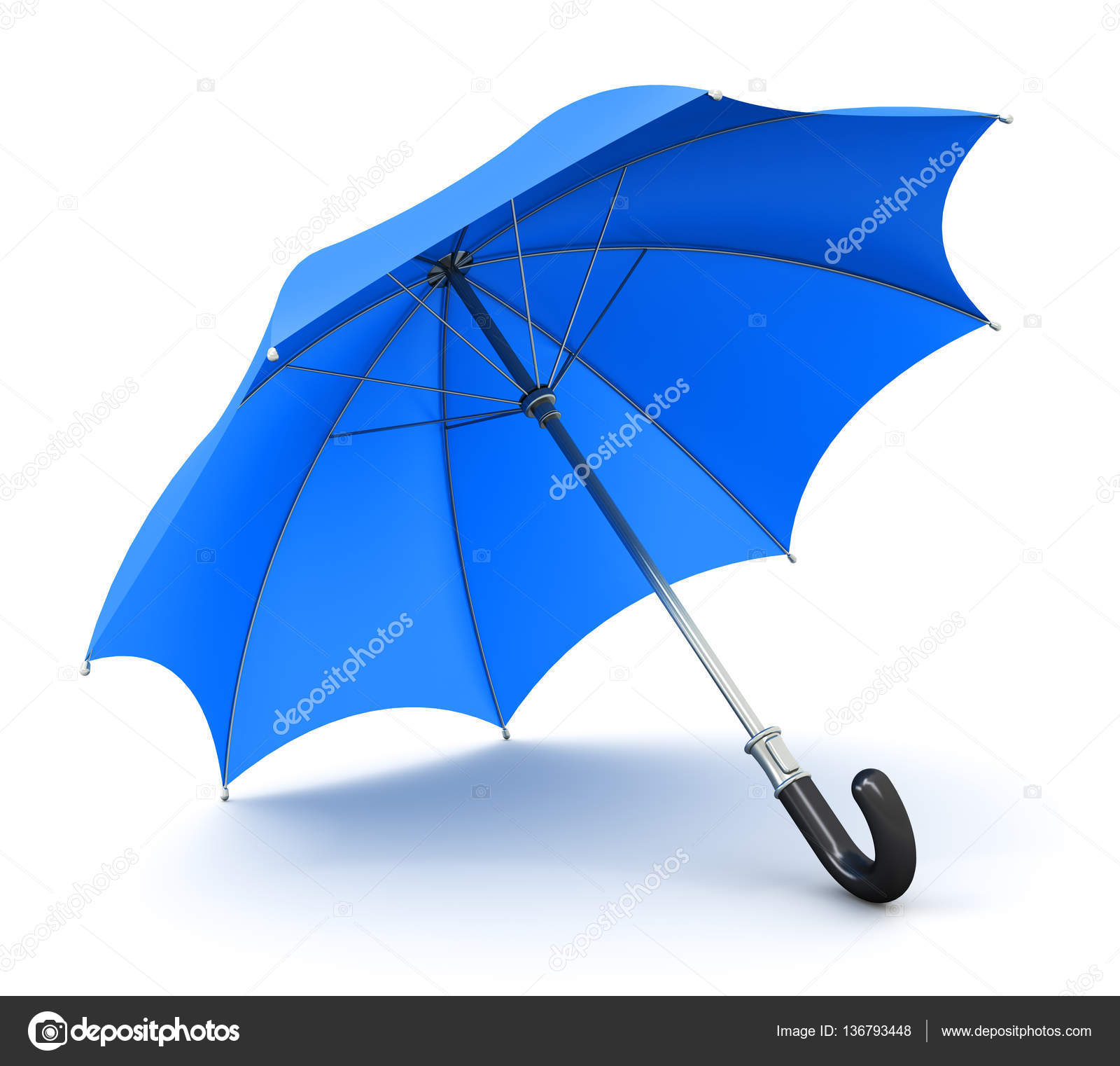 Blue umbrella or parasol — Stock Photo © scanrail 136793448