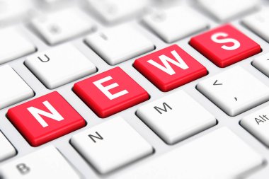 Haber metni word bilgisayar klavye anahtar taşı