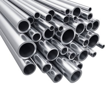 Group of metal pipes clipart