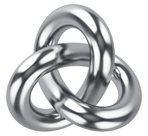 Abstract infinite loop knot shape — Stock Photo, Image