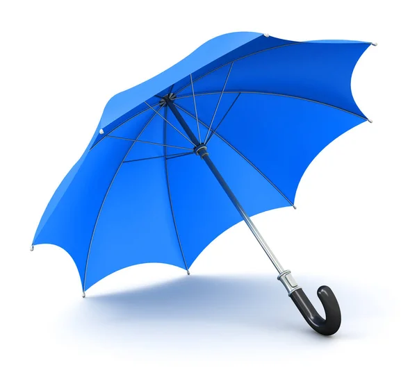 Blue umbrella or parasol — Stock Photo, Image