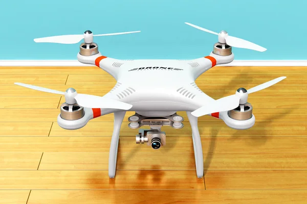 4k videóinak és fényképezőgép Quadcopter drone — Stock Fotó