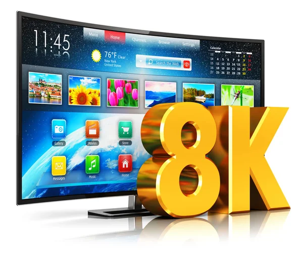 8k Ultrahd kavisli akıllı Tv