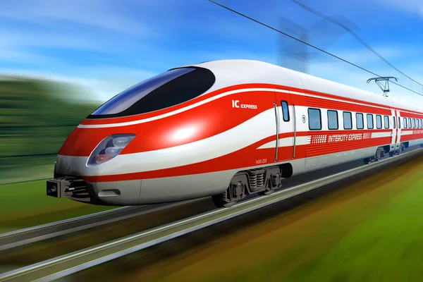 Высокоскоростной поезд — стоковое фото