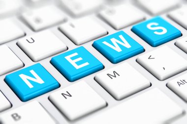 Haber metni word bilgisayar klavye anahtar taşı