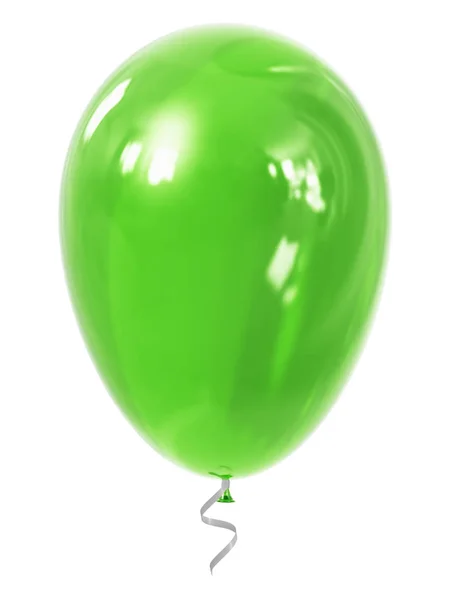 Green inflatable air balloon — Stock Photo, Image