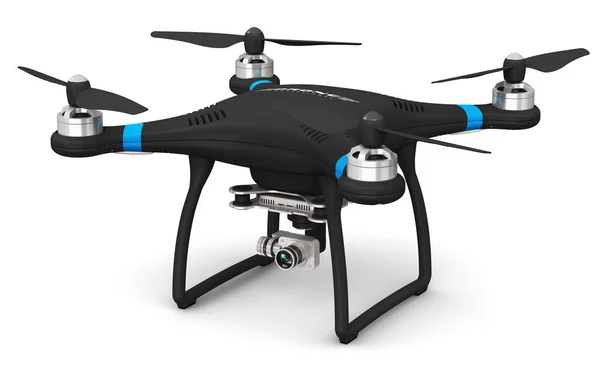 Quadrocopter-Drohne mit 4k Video- und Fotokamera — Stockfoto