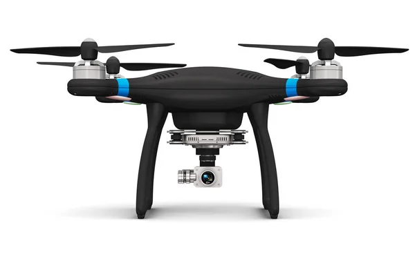 Quadcopter drone with 4K video and photo camera — Stock Photo, Image