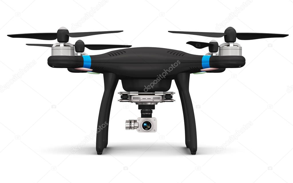 Quadcopter drone with 4K video and photo camera