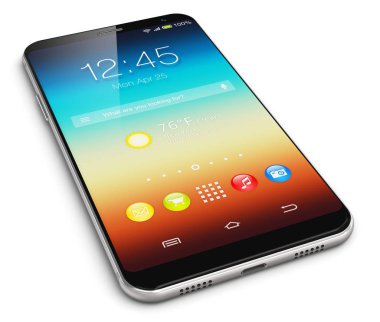 Modern dokunmatik ekran smartphone