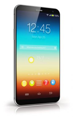 Modern dokunmatik ekran smartphones