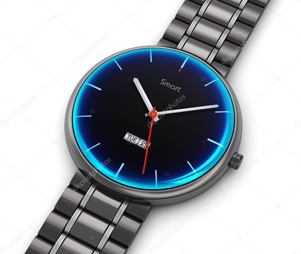 Stainless steel luxury smart watch