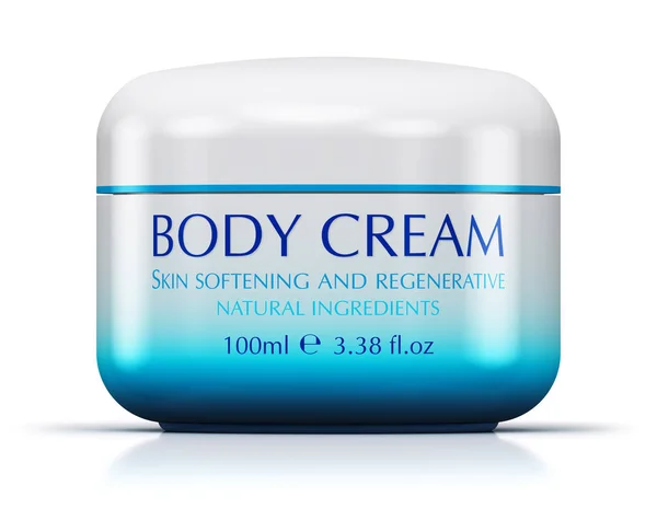 Container with skin cream — Stock Photo, Image