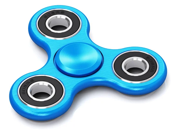 Metal azul fidget spinner —  Fotos de Stock