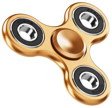 Altın metal kıpır spinner