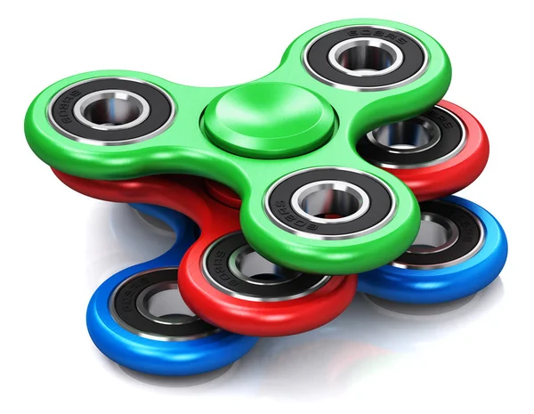 Couleur métal fidget spinners — Photo