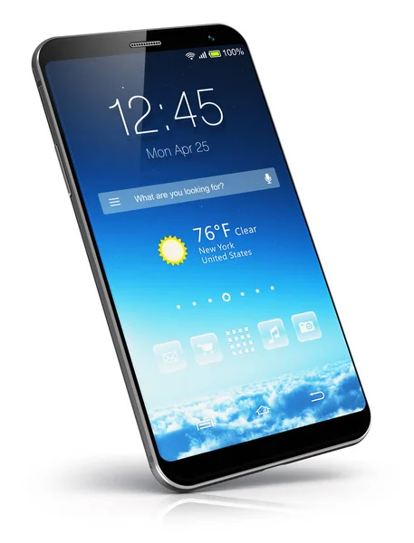 近代的なタッチ スクリーンのスマート フォン — ストック写真