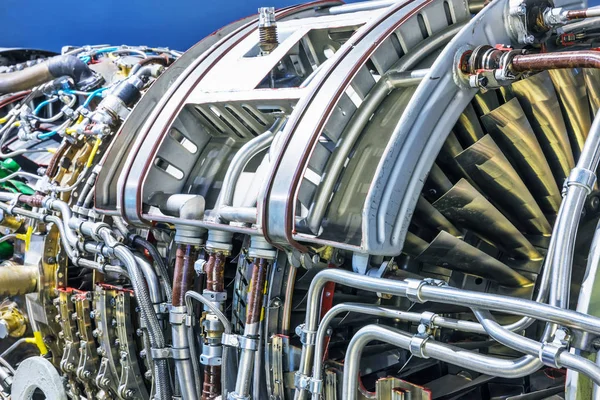 Turbojet motor flygteknik — Stockfoto