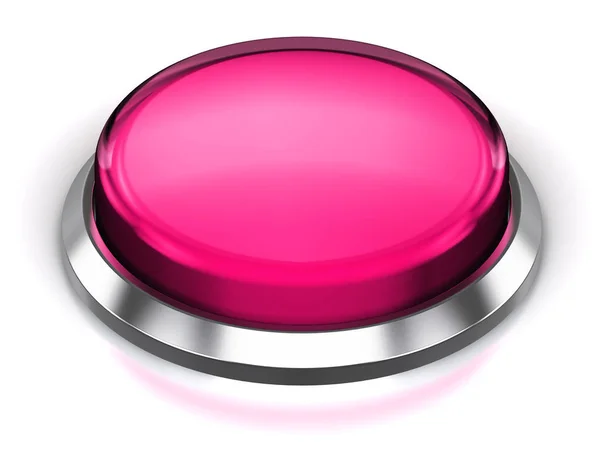 Pink round button — Stock Photo, Image