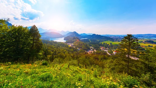 Λίμνη Alpsee, Ostallgau District, Βαυαρία, Γερμανία — Φωτογραφία Αρχείου