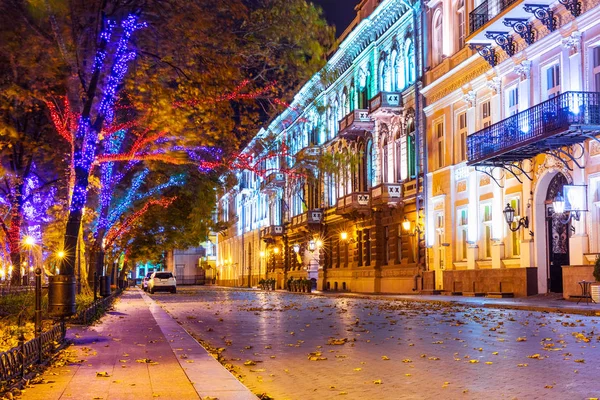 Vista noturna de Odessa, Ucrânia — Fotografia de Stock