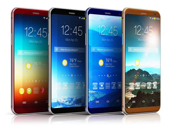 Modern touchscreen smartphones