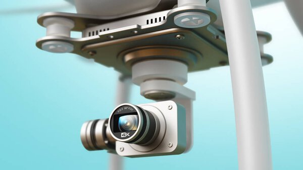 Quadcopter drone with 4K video camera