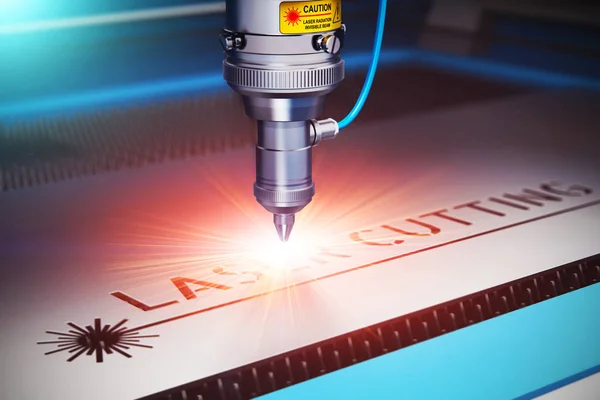 Laser cutting technology — Stock Photo, Image