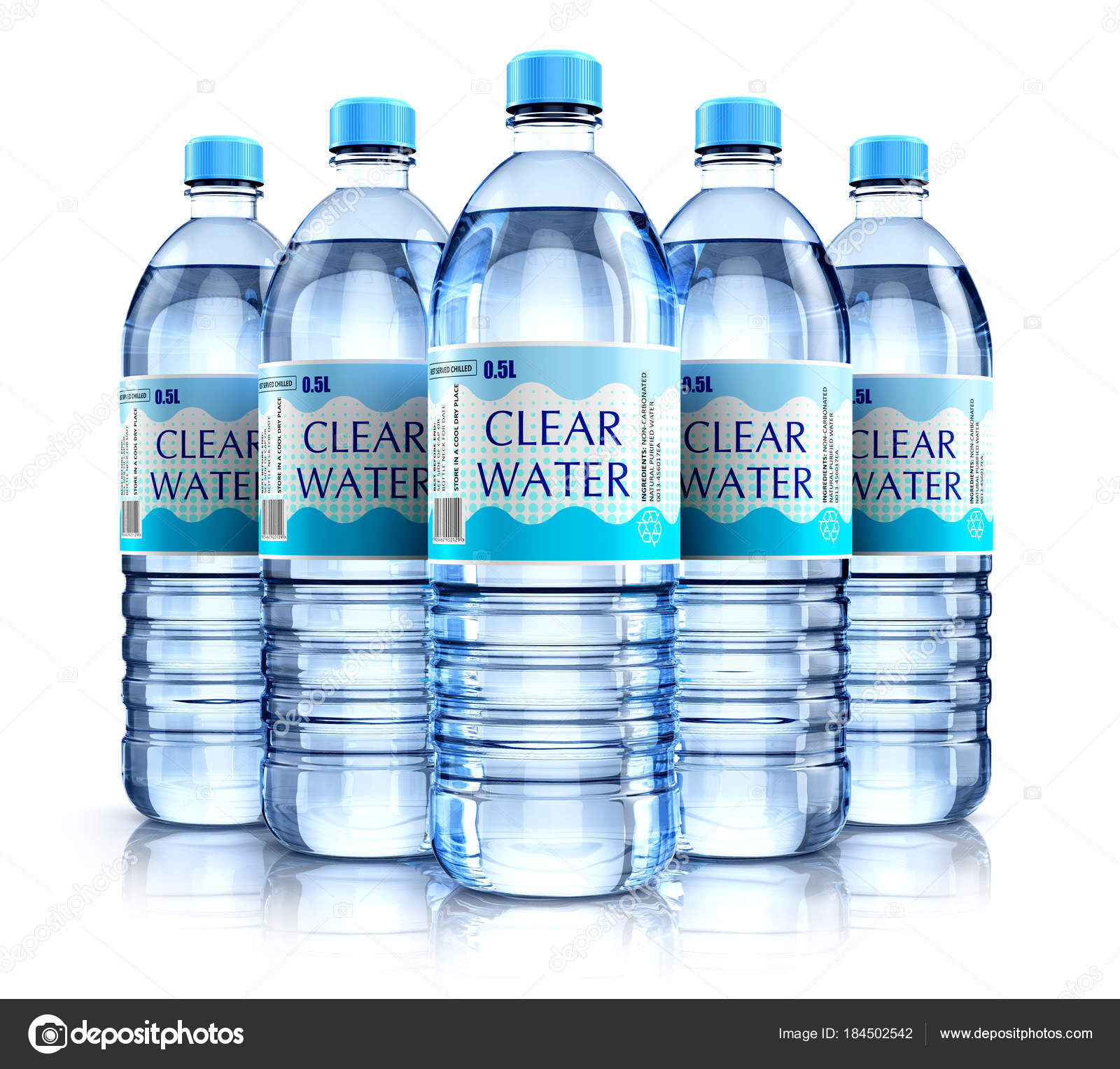 Plastic drink water bottle Stock Photo by ©scanrail 184502514