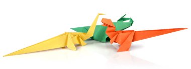 Üç Origami dinazorların