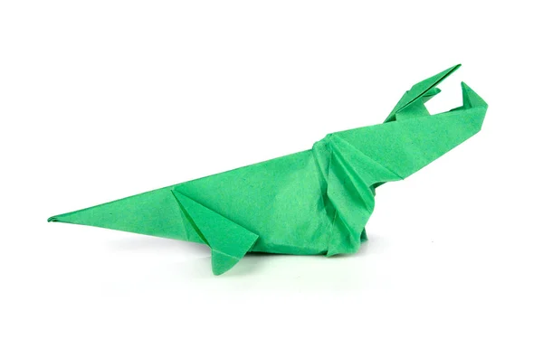 Bir Origami dinozor — Stok fotoğraf